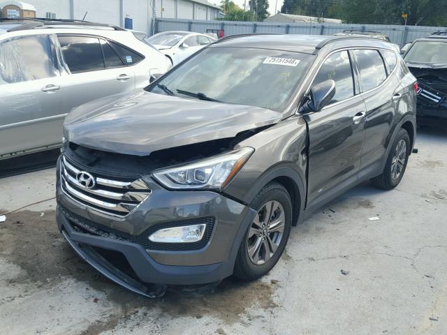 5XYZU3LB7DG004170 - 2013 HYUNDAI SANTA FE S BROWN photo 2