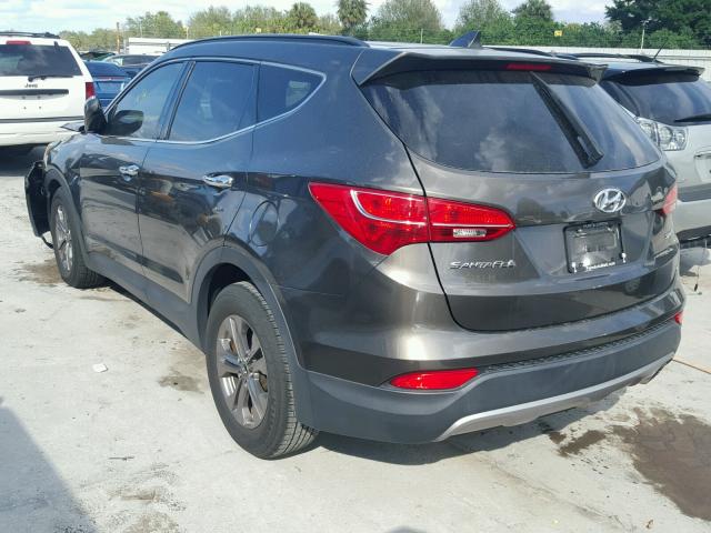 5XYZU3LB7DG004170 - 2013 HYUNDAI SANTA FE S BROWN photo 3