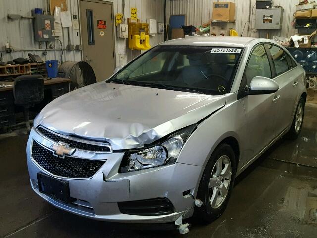 1G1PE5SC9C7348968 - 2012 CHEVROLET CRUZE LT SILVER photo 2