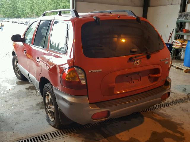 KM8SC73E13U547108 - 2003 HYUNDAI SANTA FE G RED photo 3