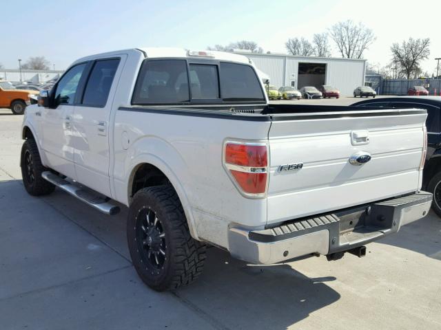 1FTPW14V09FA28836 - 2009 FORD F150 SUPER WHITE photo 3