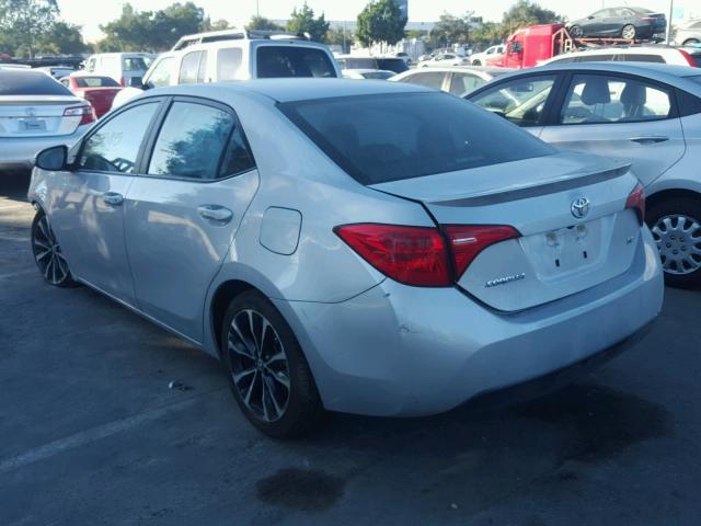 5YFBURHE9HP588130 - 2017 TOYOTA COROLLA L SILVER photo 3