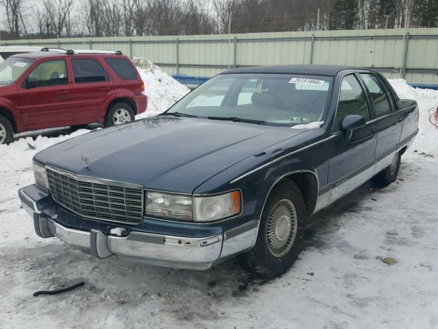 1G6DW5277PR720072 - 1993 CADILLAC FLEETWOOD BLUE photo 2