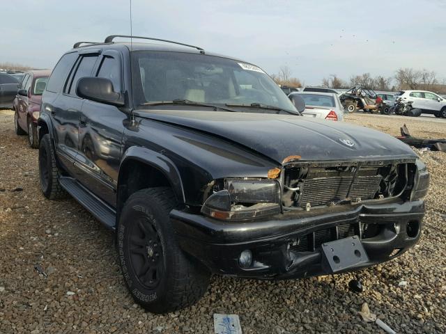 1B4HS28Z71F509431 - 2001 DODGE DURANGO BLACK photo 1