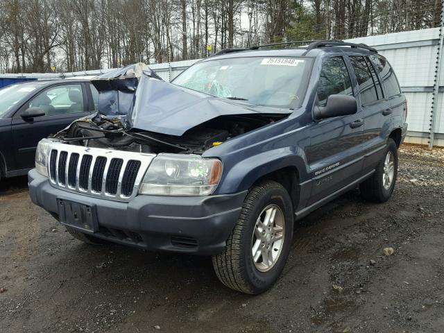 1J4GX48S93C614405 - 2003 JEEP GRAND CHER BLUE photo 2