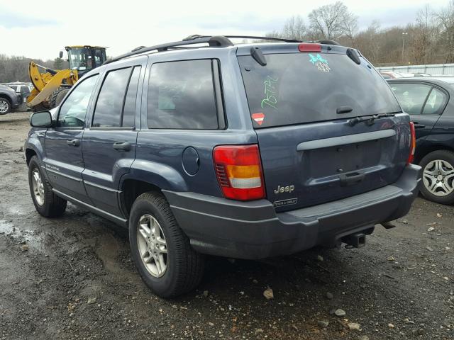 1J4GX48S93C614405 - 2003 JEEP GRAND CHER BLUE photo 3