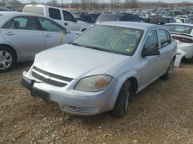 1G1AK55F877300503 - 2007 CHEVROLET COBALT LS SILVER photo 2