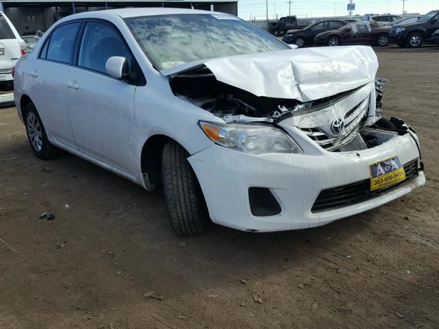 5YFBU4EE7DP122245 - 2013 TOYOTA COROLLA BA WHITE photo 1