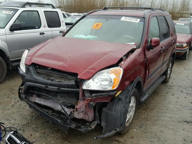 JHLRD78813C014817 - 2003 HONDA CR-V EX RED photo 2