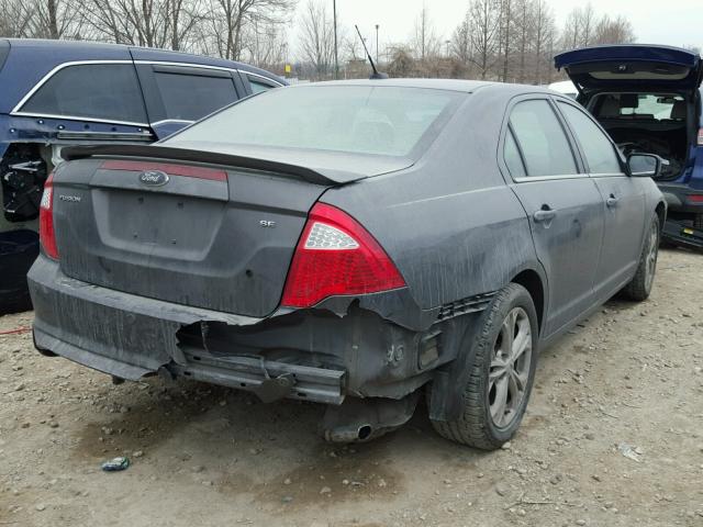 3FAHP0HAXCR288535 - 2012 FORD FUSION SE GRAY photo 4