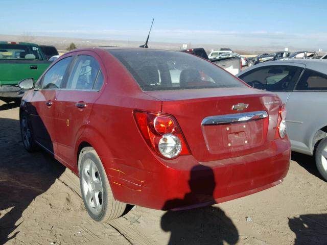 1G1JE5SH1C4195330 - 2012 CHEVROLET SONIC LTZ RED photo 3