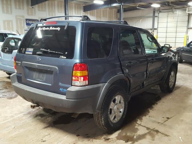 1FMCU04151KF72767 - 2001 FORD ESCAPE XLT BLUE photo 4