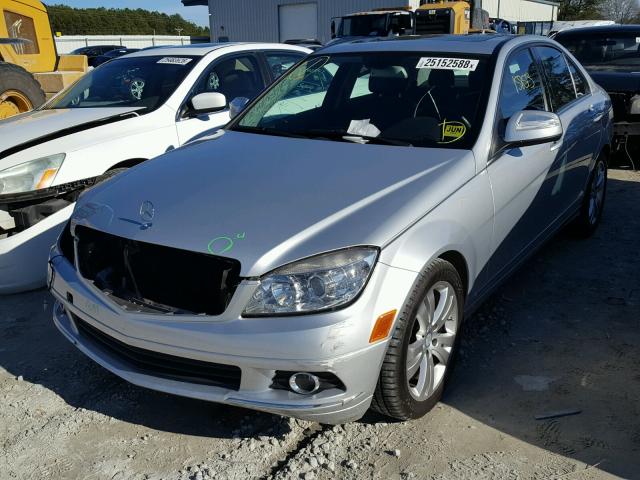 WDDGF54X39F236420 - 2009 MERCEDES-BENZ C 300 SILVER photo 2