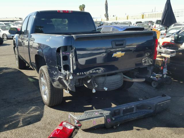 1GCEC19X97Z644153 - 2007 CHEVROLET SILVERADO BLUE photo 3