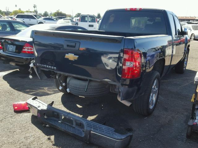 1GCEC19X97Z644153 - 2007 CHEVROLET SILVERADO BLUE photo 4