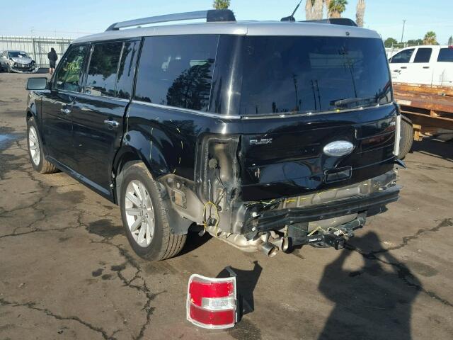 2FMHK6CC4CBD10320 - 2012 FORD FLEX SEL Սև լուսանկար 3