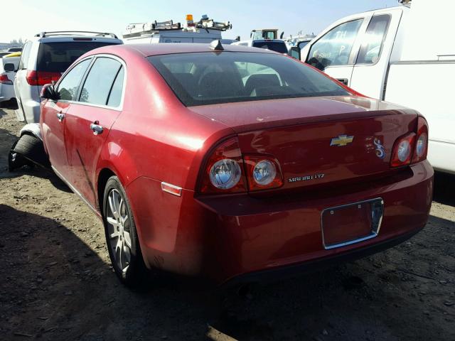 1G1ZE5E08CF241183 - 2012 CHEVROLET MALIBU LTZ RED photo 3