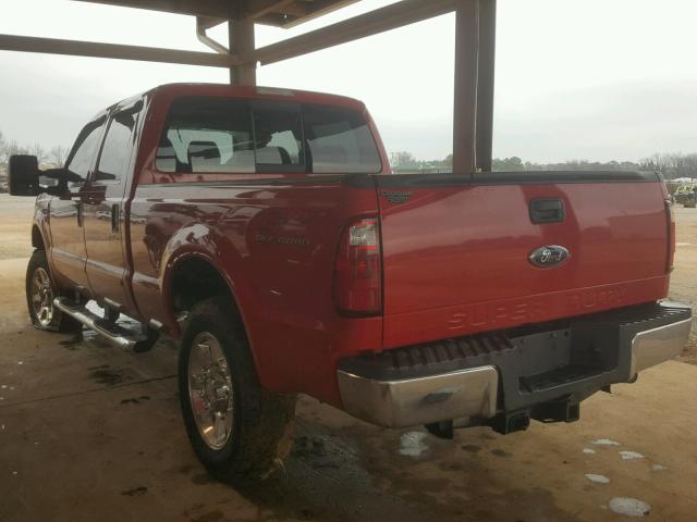 1FTSW21R38EC67700 - 2008 FORD F250 SUPER RED photo 3