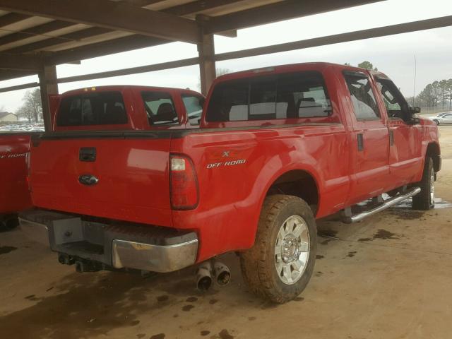 1FTSW21R38EC67700 - 2008 FORD F250 SUPER RED photo 4