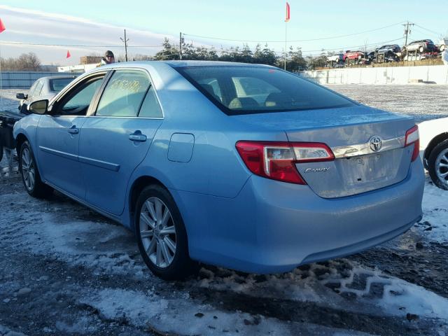 4T4BF1FK7DR285673 - 2013 TOYOTA CAMRY L BLUE photo 3