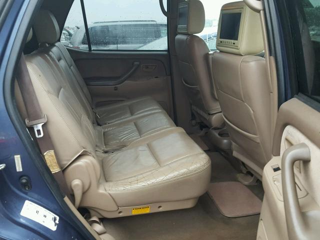 5TDZT34A73S162387 - 2003 TOYOTA SEQUOIA SR BLUE photo 6