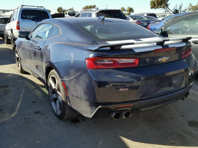 1G1FH1R73G0116403 - 2016 CHEVROLET CAMARO SS Azul foto 3