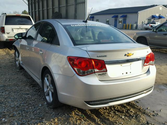 1G1PE5SB7E7371899 - 2014 CHEVROLET CRUZE LT SILVER photo 3