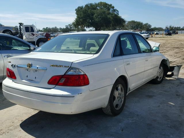 4T1BF28B23U312953 - 2003 TOYOTA AVALON XL WHITE photo 4