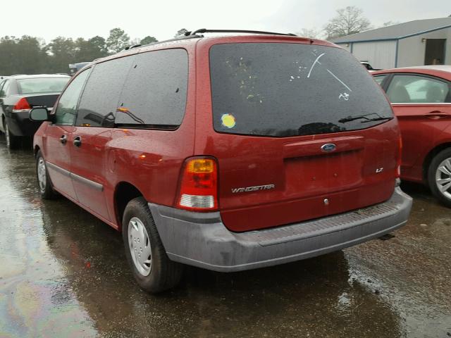 2FMZA5143YBC18197 - 2000 FORD WINDSTAR L RED photo 3