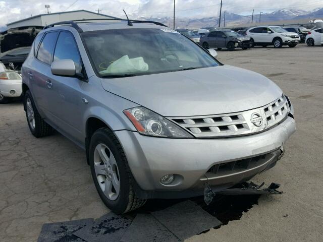 JN8AZ08W34W328281 - 2004 NISSAN MURANO SL SILVER photo 1