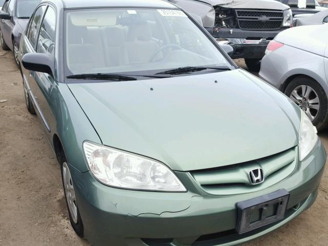 2HGES163X4H554284 - 2004 HONDA CIVIC DX V GREEN photo 1