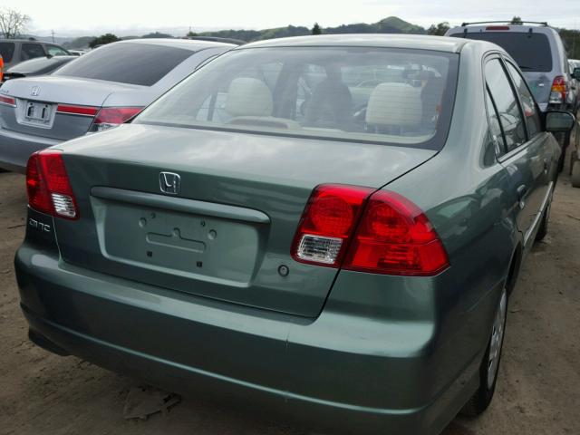 2HGES163X4H554284 - 2004 HONDA CIVIC DX V GREEN photo 4