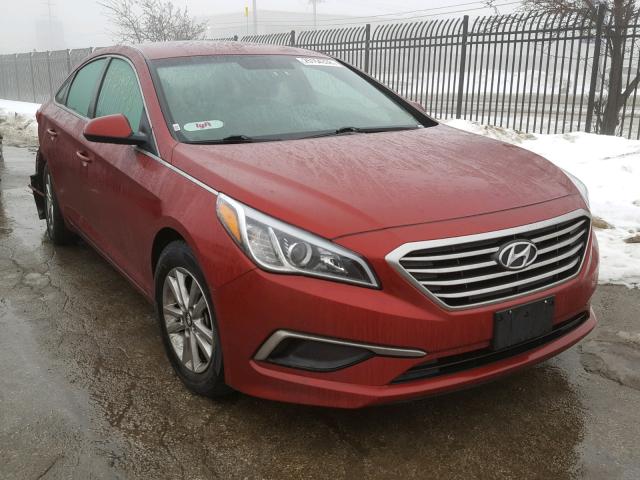 5NPE24AF8GH399702 - 2016 HYUNDAI SONATA SE RED photo 1