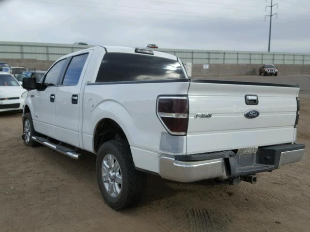 1FTFW1ETXDKF66310 - 2013 FORD F150 SUPER WHITE photo 3