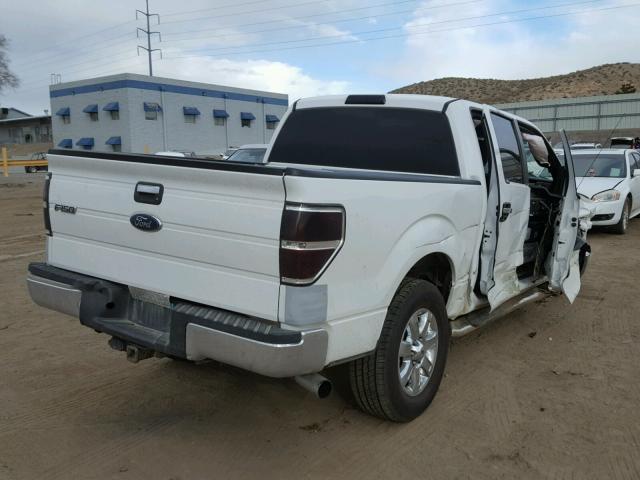 1FTFW1ETXDKF66310 - 2013 FORD F150 SUPER WHITE photo 4