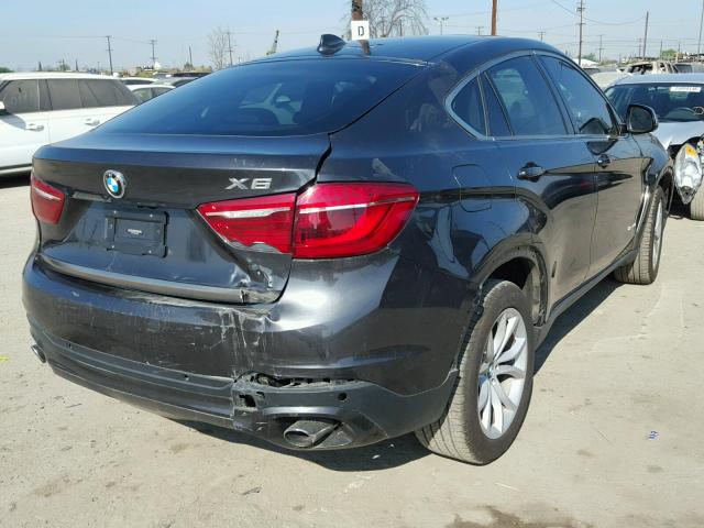 5UXKU0C55F0F91635 - 2015 BMW X6 SDRIVE3 GRAY photo 4