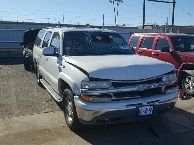 3GNEC16T61G146699 - 2001 CHEVROLET SUBURBAN C WHITE photo 1