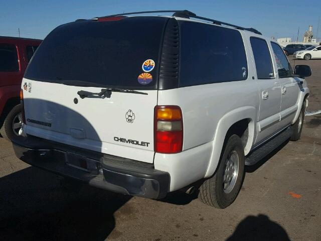 3GNEC16T61G146699 - 2001 CHEVROLET SUBURBAN C WHITE photo 4