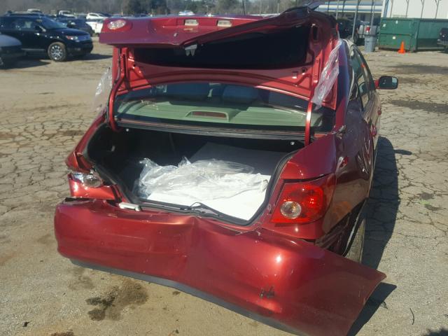 JTDBR32E260083092 - 2006 TOYOTA COROLLA CE MAROON photo 9