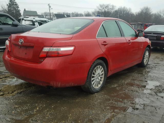 4T1BE46K57U045122 - 2007 TOYOTA CAMRY NEW RED photo 4