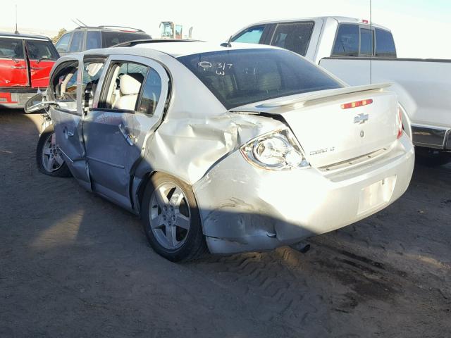 1G1AL58F487211134 - 2008 CHEVROLET COBALT LT SILVER photo 3