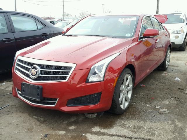 1G6AB5RX2E0111820 - 2014 CADILLAC ATS LUXURY RED photo 2