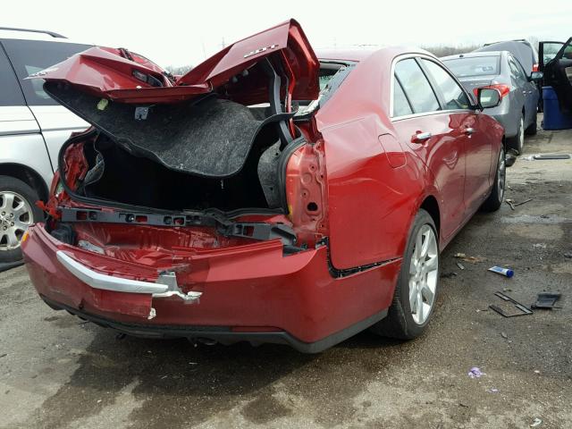 1G6AB5RX2E0111820 - 2014 CADILLAC ATS LUXURY RED photo 4