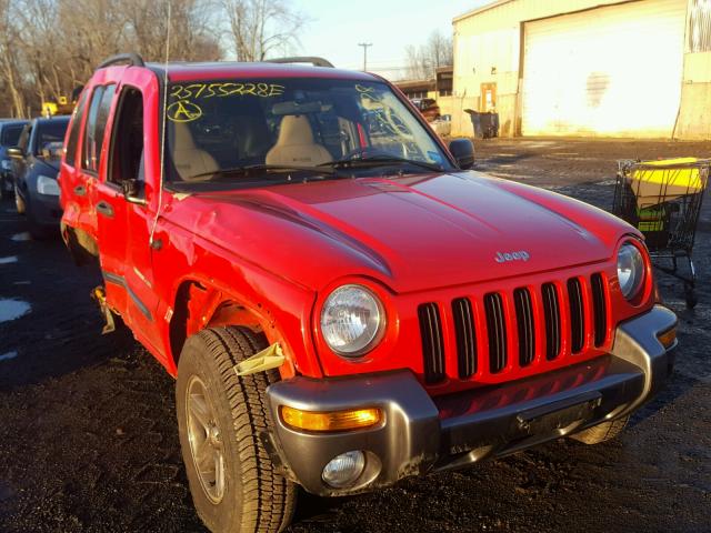 1J4GL48K54W165428 - 2004 JEEP LIBERTY SP RED photo 1