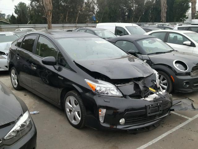 JTDKN3DU1C5396147 - 2012 TOYOTA PRIUS BLACK photo 1