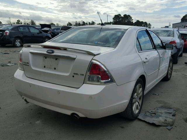 3FAHP08169R103714 - 2009 FORD FUSION SEL WHITE photo 4