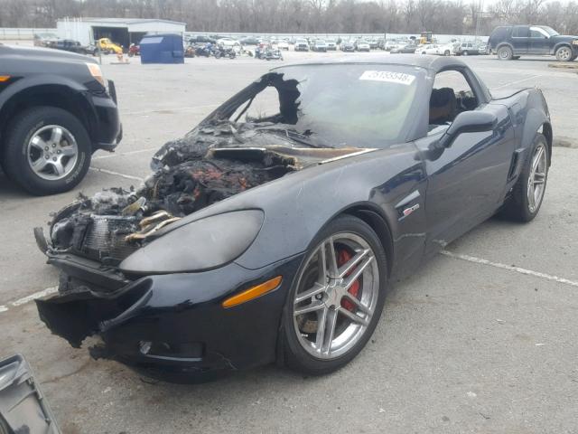 1G1YY26EX65124579 - 2006 CHEVROLET CORVETTE Z BLACK photo 2