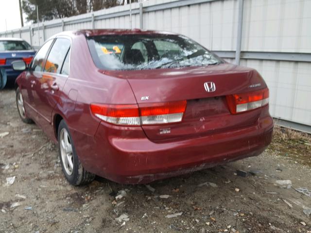 JHMCM568X4C008119 - 2004 HONDA ACCORD EX MAROON photo 3