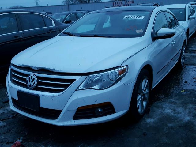 WVWHL7AN6AE519913 - 2010 VOLKSWAGEN CC LUXURY WHITE photo 2