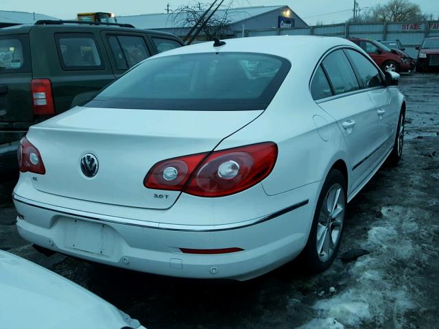 WVWHL7AN6AE519913 - 2010 VOLKSWAGEN CC LUXURY WHITE photo 4